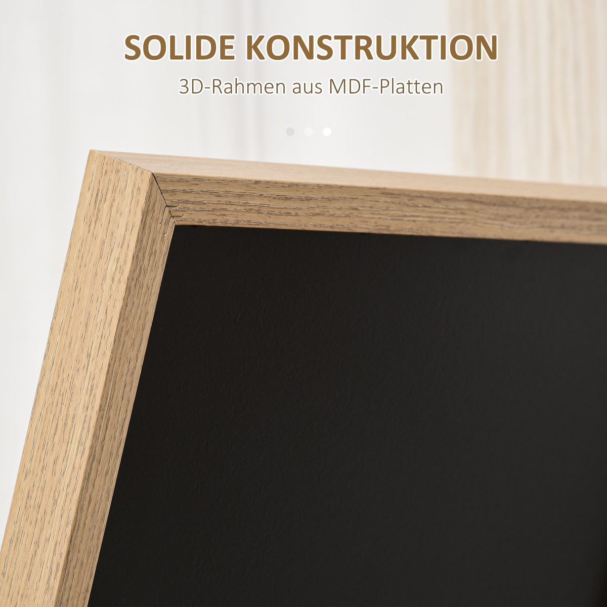 HOMCOM Ganzkörperspiegel mit Ständer, freistehend, 40 cm x 150 cm, Natur