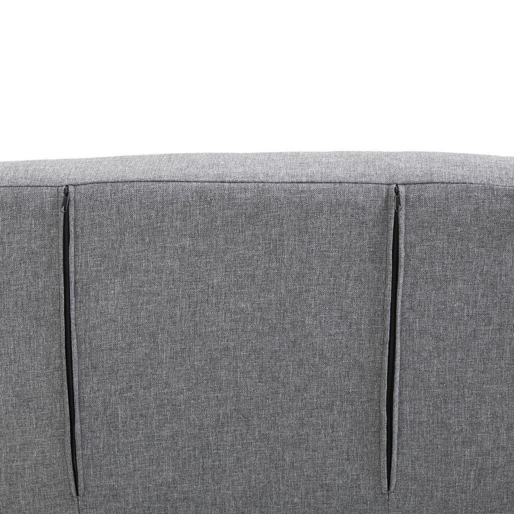 HOMCOM Relaxsessel Liegesessel Sessel, Liegefunktion, Gästebett, 65 cm x 69 cm x 80 cm, Grau