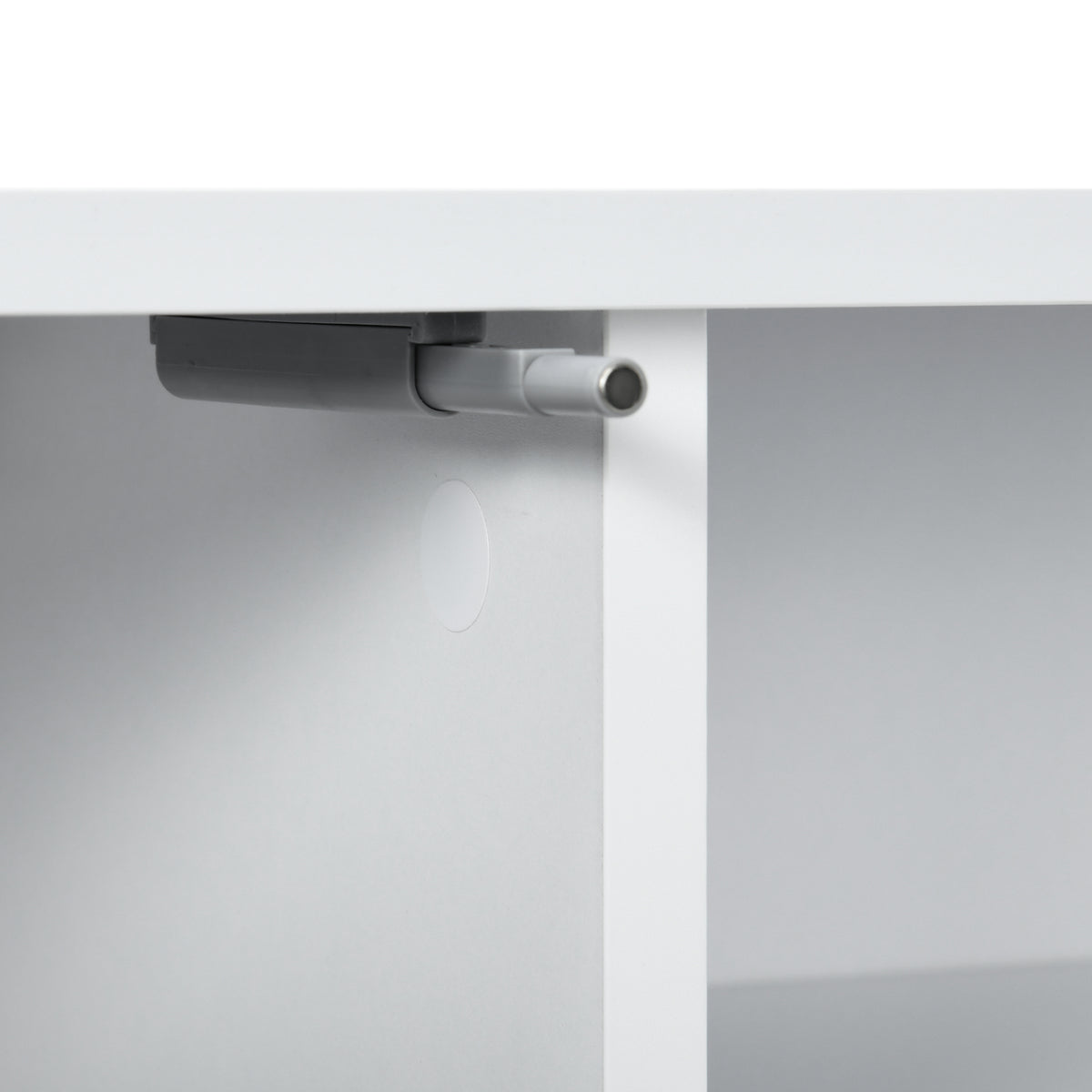 HOMCOM Wandmontiertes TV-Möbel im zeitgenössischen Stil 2 Schränke 2 zentrale Fächer und 2 Kabeldurchführungen 140 x 30 x 30 cm weiß