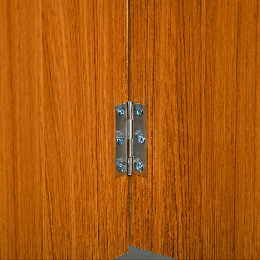 HOMCOM Ausklappbarer Esstisch Ausziehbarer Esstisch, mobil, modernes Design, 120 cm x 80 cm x 73 cm, Teak + Weiß