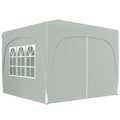 Outsunny 3 x 3 m Pavillon, Pop-up Gartenzelt mit Seitenwänden und Tragetasche, UPF50+, höhenverstellbar, Sand
