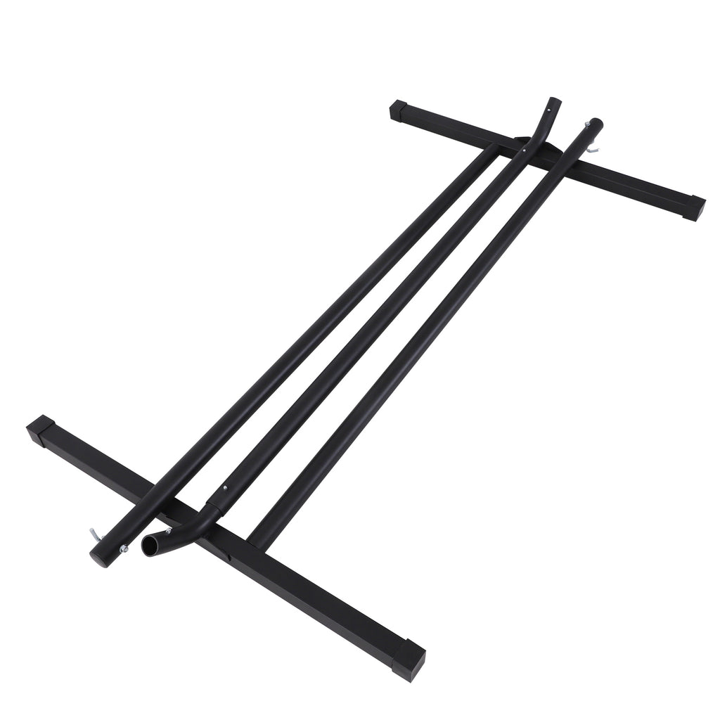 Outsunny Hängemattengestell für Hängematten Hängemattenständer mit Haken Garten Strand Metall 360 x 92 x 112 cm bis 120 kg