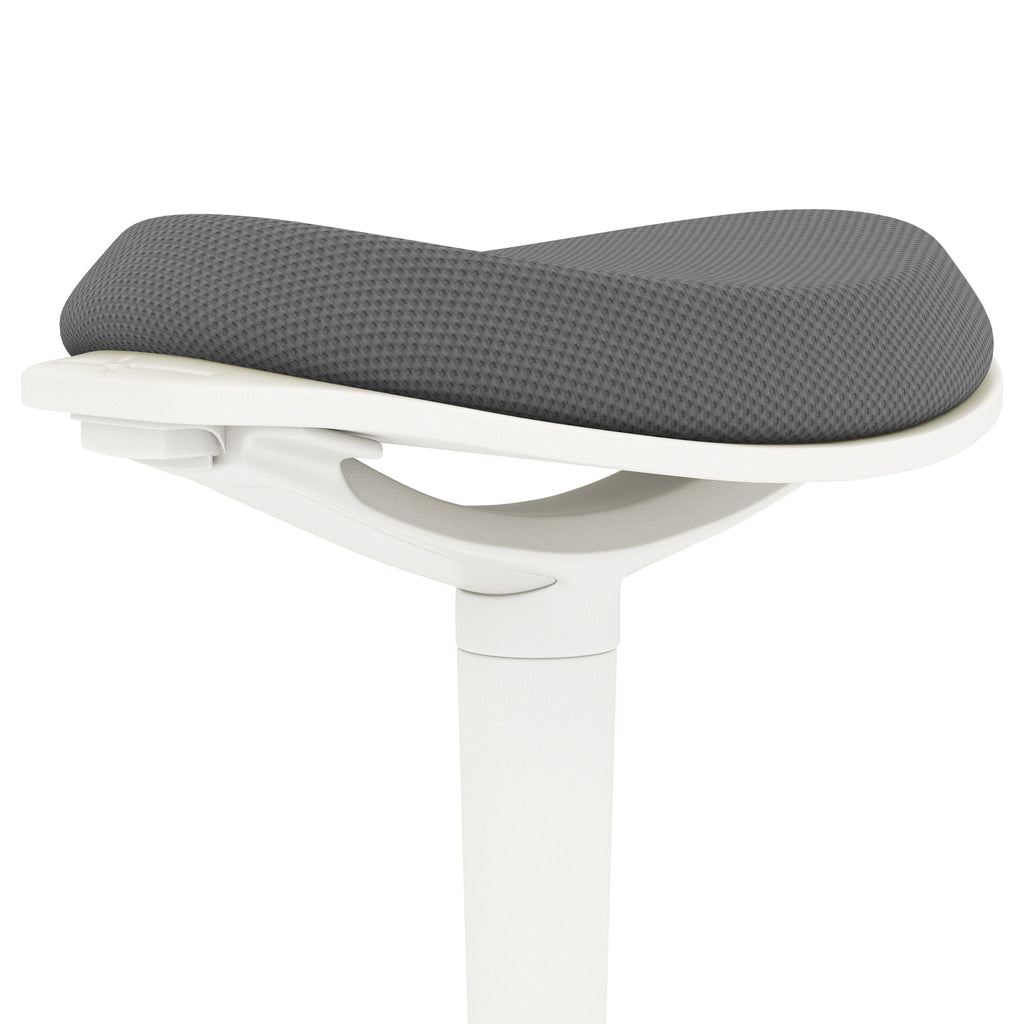 HOMCOM Pendelhocker, ergonomisch, höhenverstellbar, bis 120 kg, 42,5x35,5x56,5-71,5cm, Grau