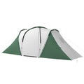 Outsunny Familien-Campingzelt 4-6 Pers. wasserdicht leicht einfach aufzubauen 2 große Türen Maße 5,55L x 2,25B x 1,9H m