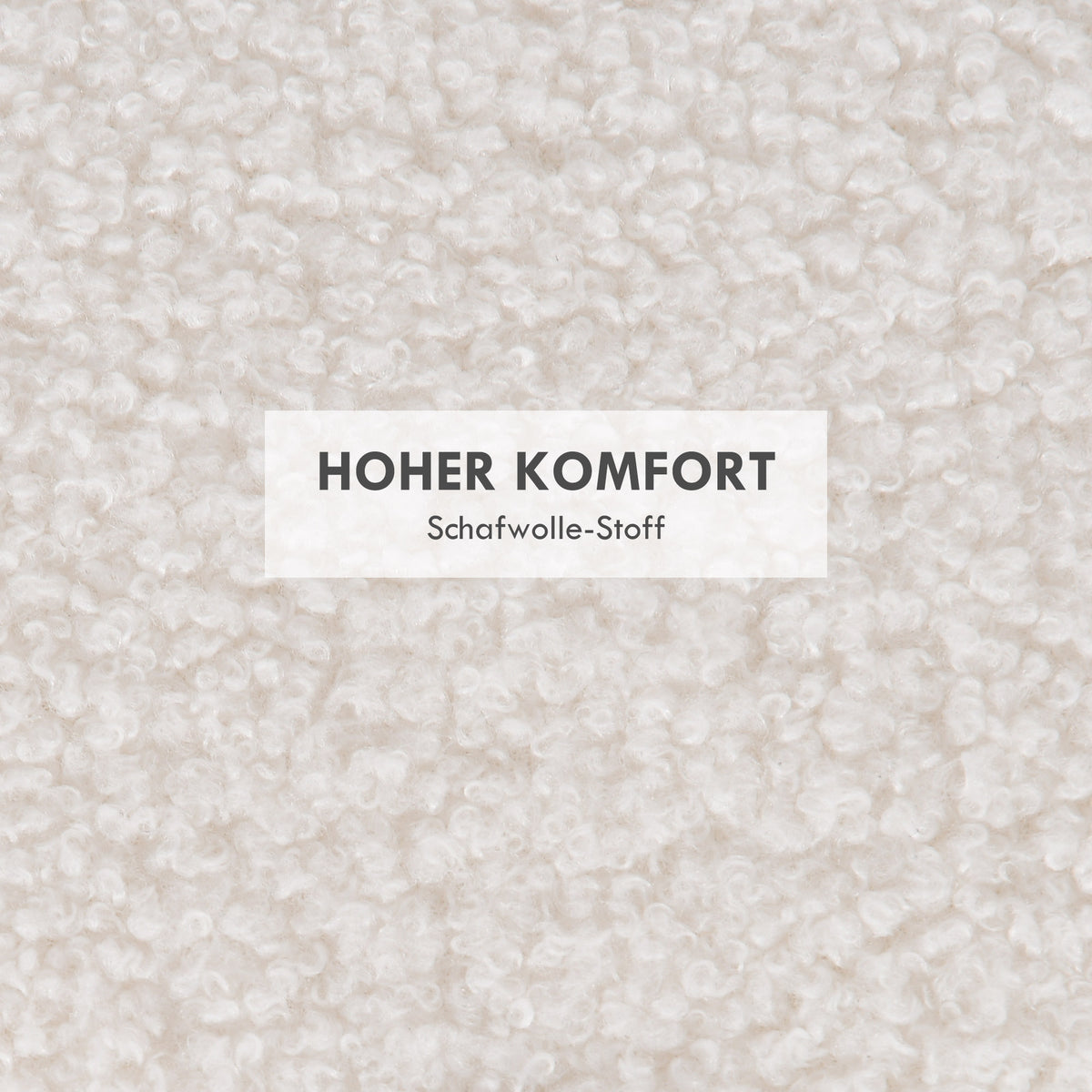 HOMCOM Hocker Polsterhocker, Teddyfleece, versteckter Stauraum, umkehrbarer Deckel, 56 cm x 56 cm x 42 cm, Weiß