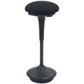 HOMCOM Stehhocker ergonomischer Schwenksitz 360° großer Standfuß 36 x 36 x 70-90 cm schwarz