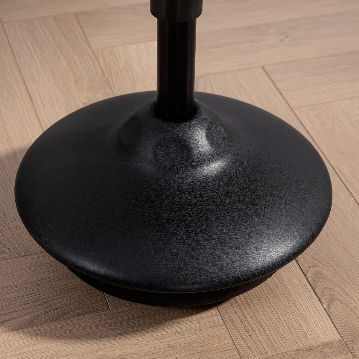 HOMCOM Stehhocker ergonomischer Schwenksitz 360° großer Standfuß 36 x 36 x 70-90 cm schwarz